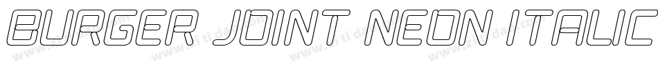 Burger Joint Neon Italic JL字体转换